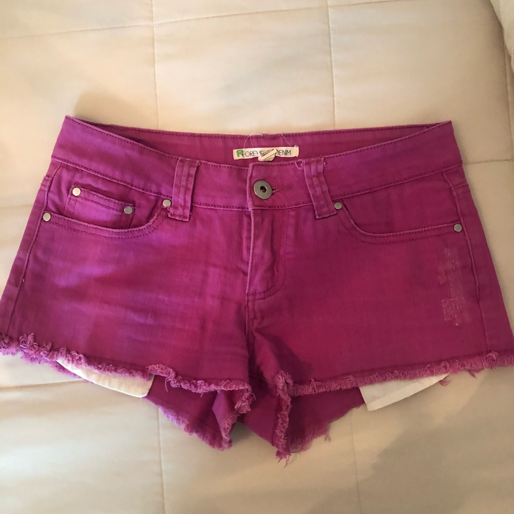 Forever 21 pink/ purple shorts